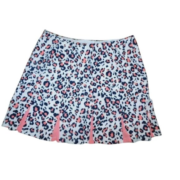 TAil Size XL Leopard Print Pleated Golf Tennis Pickleball Skort - Picture 1 of 2